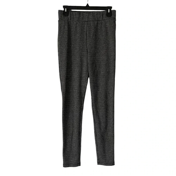 Loft Houndstooth High Rise Ankle Slim Fit Pullover Legging Size M Tall - Picture 1 of 7
